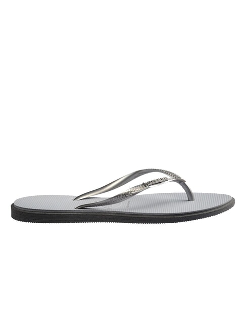 SLIM POINT Klapki stalowy/szary - Buty damskie