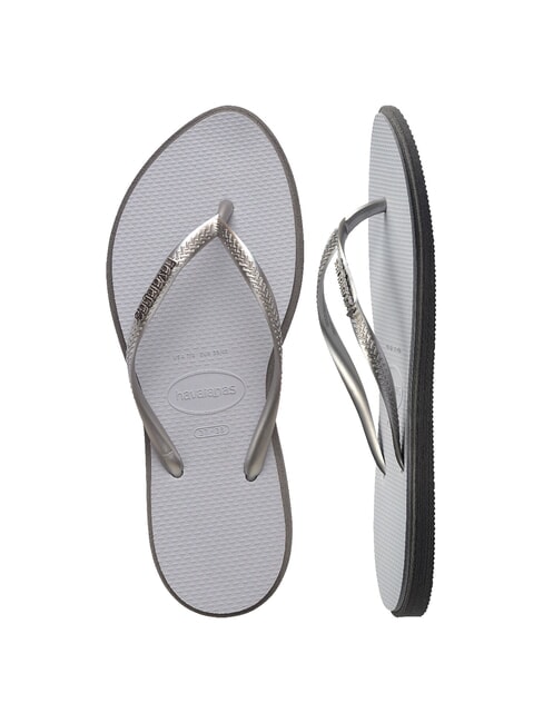 SLIM POINT Klapki stalowy/szary - Buty damskie