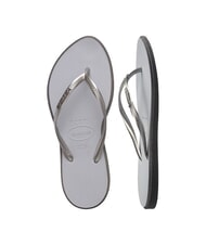 HAVAIANAS SLIM POINT Klapki stalowy/szary - Buty damskie - 4