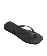 HAVAIANAS SLIM SQUARE Klapki z kwadratowym noskiem CZARNY - Buty damskie - 2