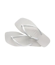 HAVAIANAS SLIM SQUARE Klapki z kwadratowym noskiem biały - Buty damskie - 4