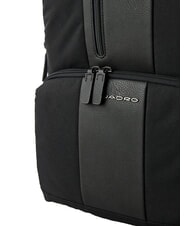 PIQUADRO BRIEF ECOLOGICA Plecak z materiału z recyklingu, laptop 14" Czarny - Plecaki na laptopa do pracy - 5