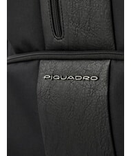 PIQUADRO BRIEF ECOLOGICA TECH Plecak z materiału pochodzącego z recyklingu z płytą USB i uchwytem na laptopa 15,6" Czarny - Plecaki na laptopa do pracy - 3
