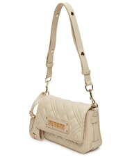 LOVE MOSCHINO QUILTED S Mała torba na ramię kość słoniowa - Torby damskie - 3