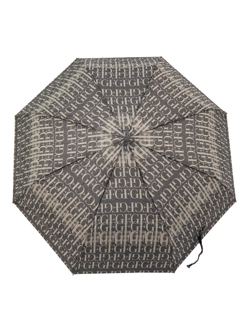 JUMBO Miniaturowy automatyczny parasol czarne logo 02 - Parasole