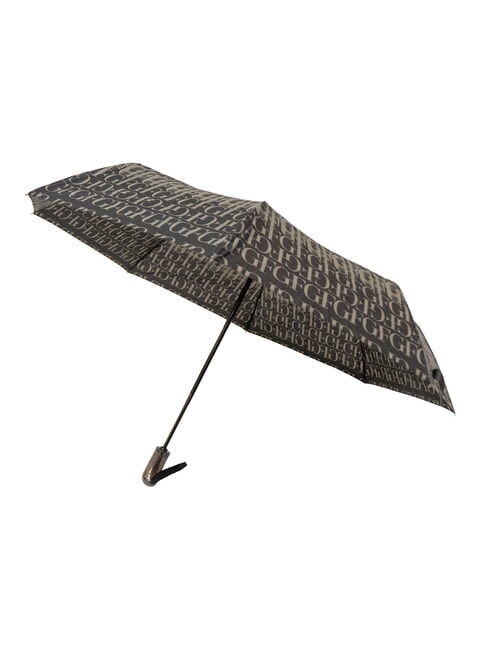 JUMBO Miniaturowy automatyczny parasol czarne logo 02 - Parasole