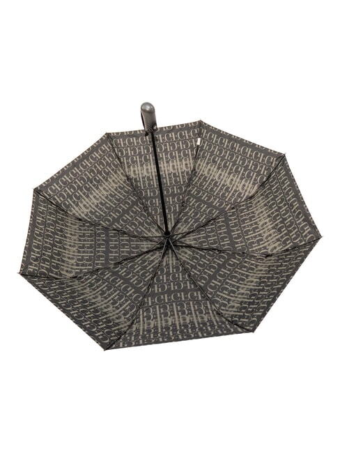JUMBO Miniaturowy automatyczny parasol czarne logo 02 - Parasole