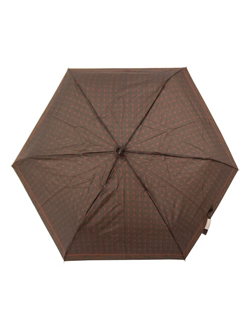 MINI Wiatroszczelny parasol ręczny brązowy krawat 03 - Parasole