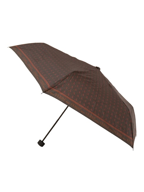MINI Wiatroszczelny parasol ręczny brązowy krawat 03 - Parasole