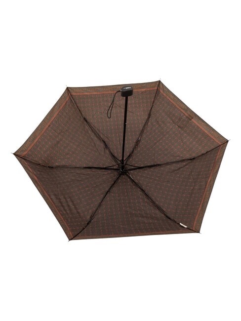 MINI Wiatroszczelny parasol ręczny brązowy krawat 03 - Parasole