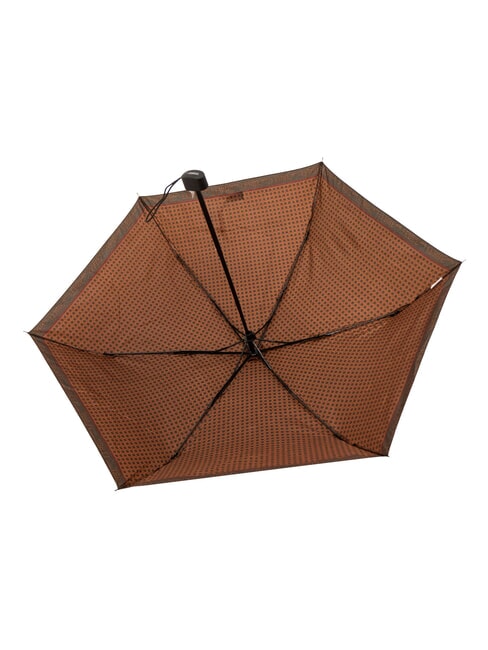 MINI Wiatroszczelny parasol ręczny brązowy krawat 01 - Parasole
