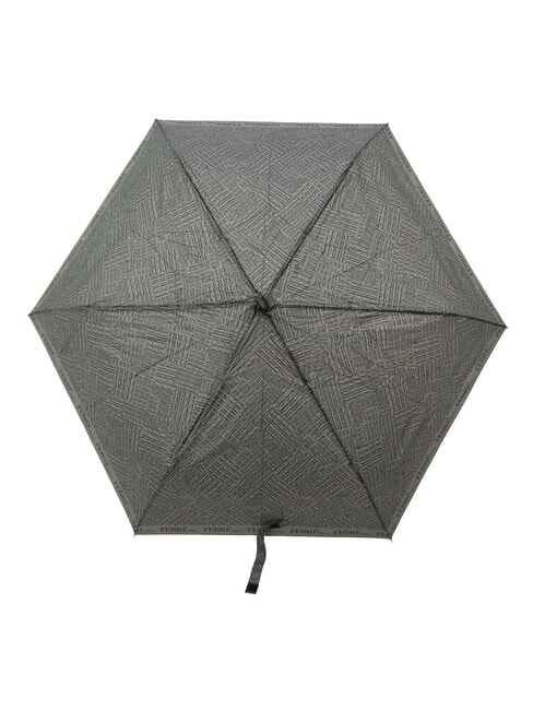 MINI Wiatroszczelny parasol ręczny szary krawat 02 - Parasole