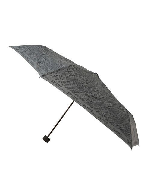 MINI Wiatroszczelny parasol ręczny szary krawat 02 - Parasole