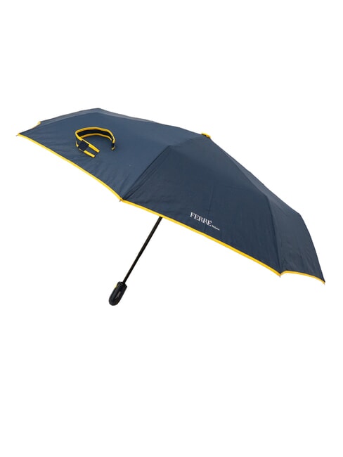 MINI Automatyczny parasol otwierany/zamykany granatowy / ż&oacute;łty - Parasole