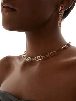 BICOLOR CHAIN Naszyjnik złoto - Naszyjniki