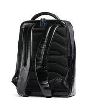 PIQUADRO BLUE SQUARE Plecak sk&oacute;rzany na laptopa 15,6" Czarny - Plecaki na laptopa do pracy - 2
