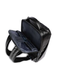 PIQUADRO BLUE SQUARE Plecak sk&oacute;rzany na laptopa 15,6" Czarny - Plecaki na laptopa do pracy - 4