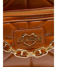 LOVE MOSCHINO GOLD CHAIN Plecak orzechy włoskie - Torby damskie - 3