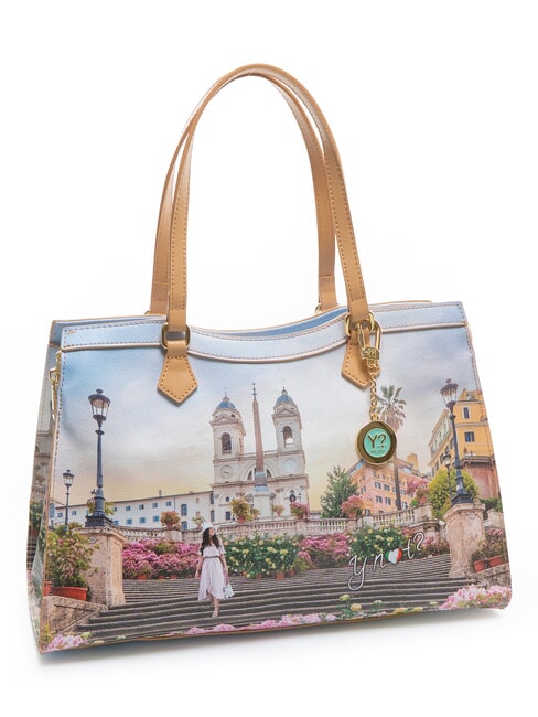 YESBAG  Duża torba na ramię kwiatowy - Torby damskie