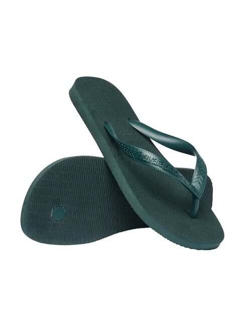 TOP SENSES Klapki Pantanal zielony - Buty damskie