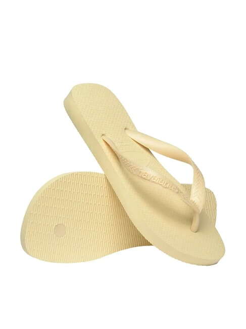 TOP SENSES Klapki krem maślany - Buty damskie