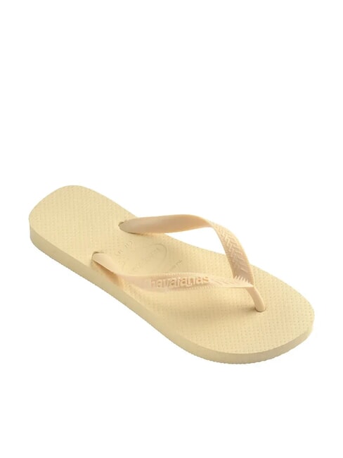 TOP SENSES Klapki krem maślany - Buty damskie