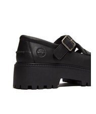 TIMBERLAND STONE STREET BUCKLE Sk&oacute;rzane buty na platformie czarny, pełnoziarnisty - Buty damskie - 8