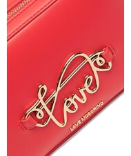 LOVE MOSCHINO CURSIVE LOGO Mała torba na ramię CZERWONY - Torby damskie - 3