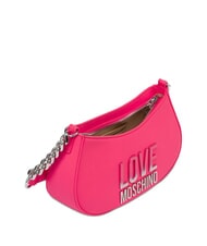 LOVE MOSCHINO MIDDLE CHAIN Torba na ramię fuksja - Torby damskie - 3
