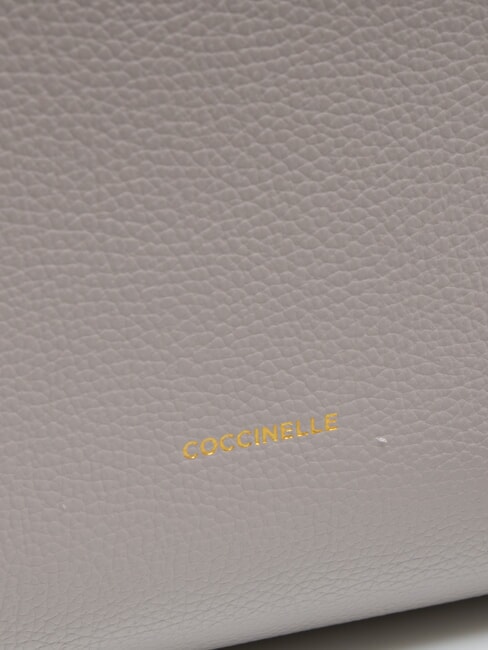 KLICHE Torebka ze sk&oacute;ry młotkowanej jasnoszary - Torby damskie