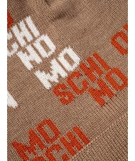 MOSCHINO LOGO BICOLOR Kapelusz z mankietem - Włosy