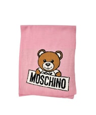 MOSCHINO TEDDY LOGO Szalik z mieszanki wełny - Szaliki