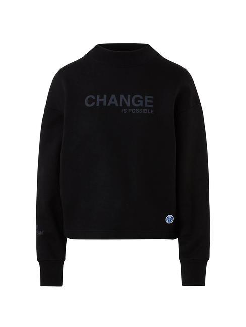 CHANGE IS POSSIBLE Bluza bawełniana czarny - Bluzy damskie