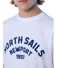 NORTH SAILS NEWPORT Koszulka bawełniana z logo łuku biały - Koszulki męskie - 3