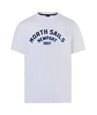 NORTH SAILS NEWPORT Koszulka bawełniana z logo łuku biały - Koszulki męskie - 4
