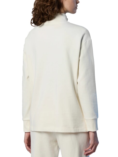 BASIC Bluza z golfem bawełnianym ptasie mleczko - Bluzy damskie