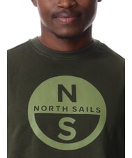 NORTH SAILS GRAPHIC Bluza bawełniana z okrągłym dekoltem leśna zieleń - Bluzy męskie - 3