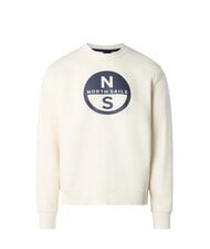 NORTH SAILS GRAPHIC Bluza bawełniana z okrągłym dekoltem ptasie mleczko - Bluzy męskie - 3