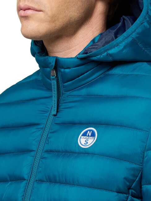 SKYE HOODIE Kurtka puchowa z kapturem woda zielona - Kurtki puchowe męskie