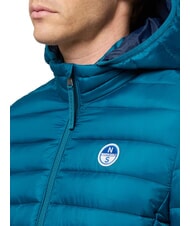 NORTH SAILS SKYE HOODIE Kurtka puchowa z kapturem woda zielona - Kurtki puchowe męskie - 3