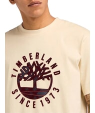 TIMBERLAND HOLIDAY FRONT GRAPHIC Koszulka bawełniana angora - Koszulki męskie - 3