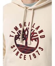 TIMBERLAND HOLIDAY GRAPHIC Bluza z kapturem angora - Bluzy męskie - 3