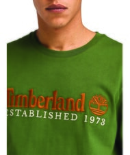 TIMBERLAND ESTABILISHED 1973 Koszulka bawełniana czarny/leśnozielony - Koszulki męskie - 3