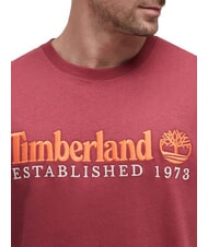 TIMBERLAND ESTABILISHED 1973 Koszulka bawełniana kordowański - Koszulki męskie - 3