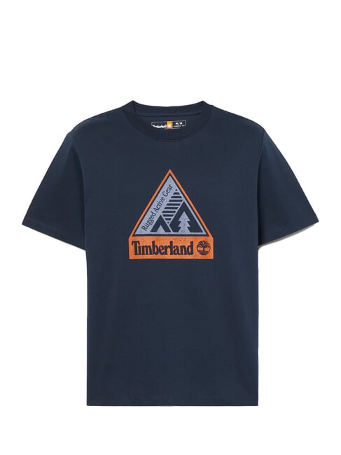 OUTDOOR INSPIRED  Koszulka bawełniana ciemny szafir - Koszulki męskie