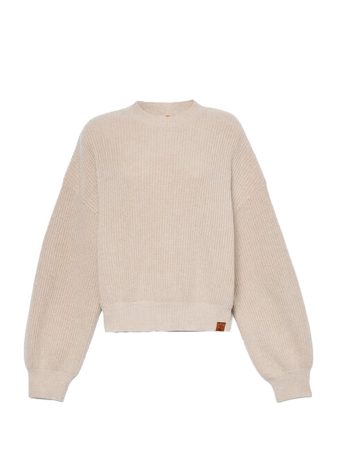 WOOL BLEND  Sweter z okrągłym dekoltem wrzos angorski - Koszulki damskie