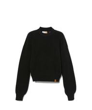 TIMBERLAND WOOL BLEND  Sweter z okrągłym dekoltem CZARNY - Koszulki damskie - 4