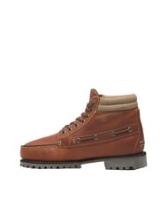 TIMBERLAND AUTHENTIC MID Sk&oacute;rzane botki średni pomarańczowy pełny ziarno - Buty męskie - 3
