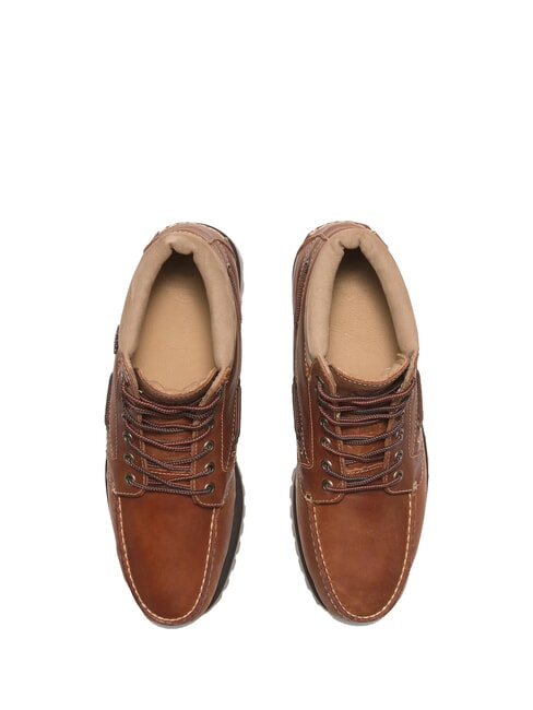 AUTHENTIC MID Sk&oacute;rzane botki średni pomarańczowy pełny ziarno - Buty męskie