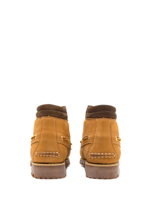 AUTHENTIC MID Sk&oacute;rzane botki nubuk pszeniczny - Buty męskie